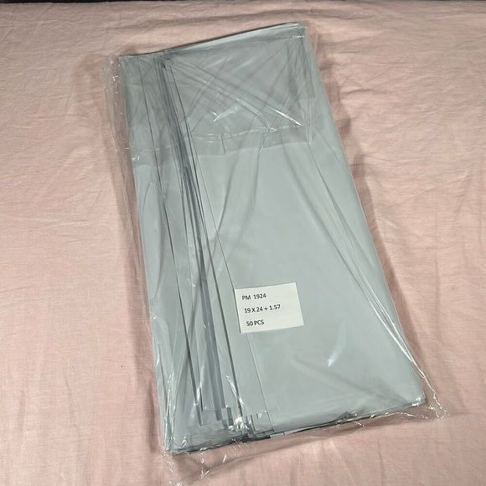 19x24 Poly Mailers Envelopes Shipping Bags White 2.5 mil  50 pack bulk mailers - Picture 2 of 8